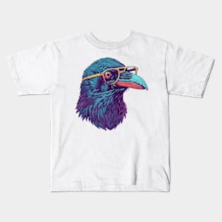 Specs & Squawks: The Brainy Bird Kids T-Shirt